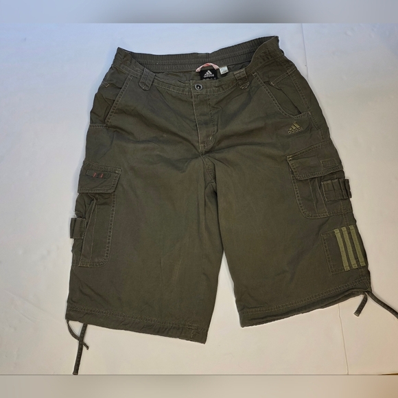 Addidas Mens Khaki Cargo Shorts M. 2006 - Picture 10 of 14